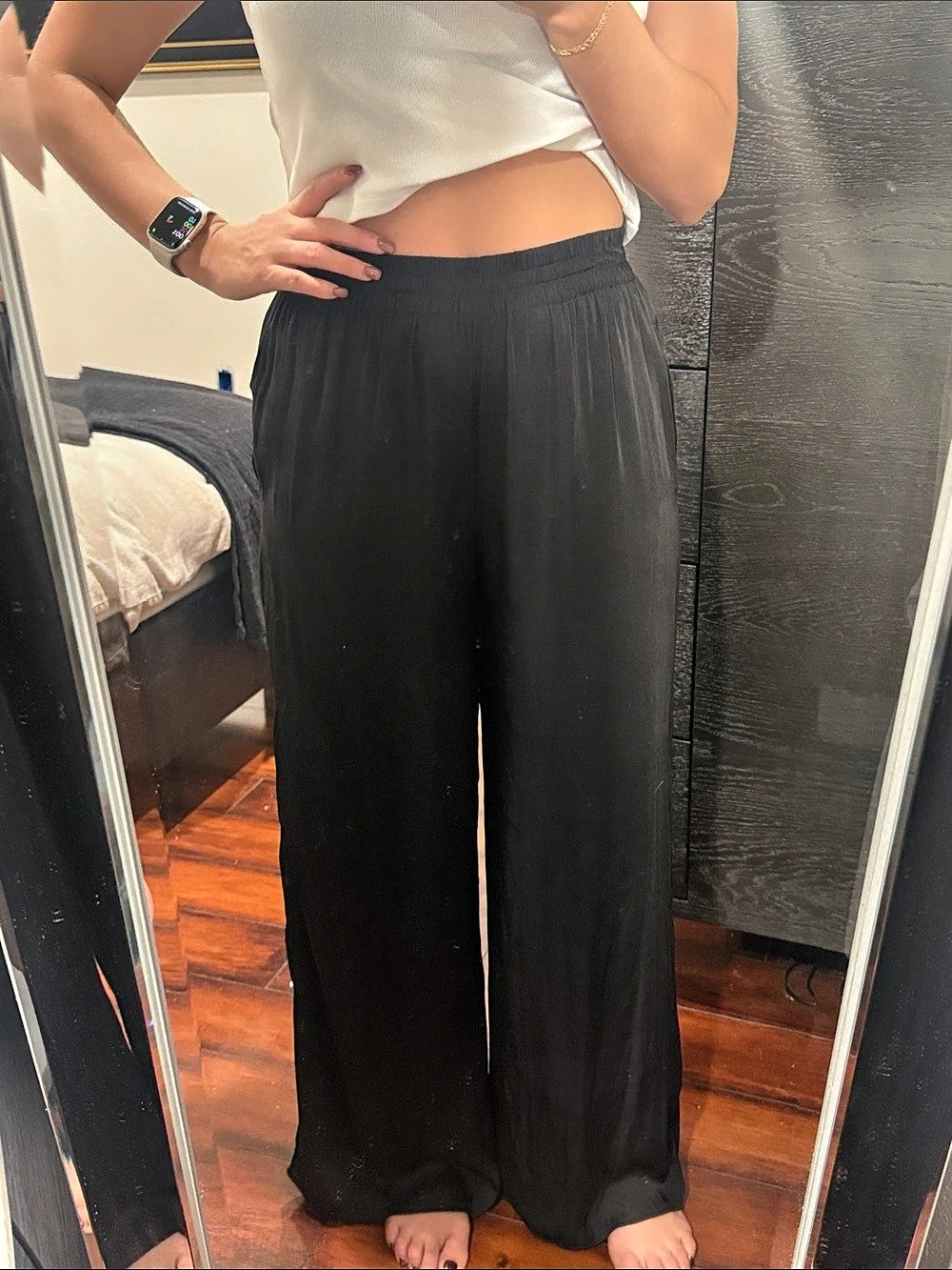 Philosophy Wide Leg Pants in Black